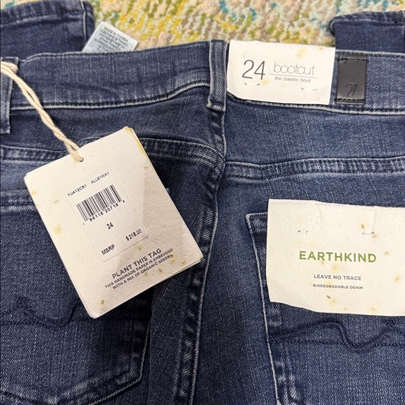 7 For All Mankind Medium Blue Women's Skinny Jeans - Picture 8 of 8